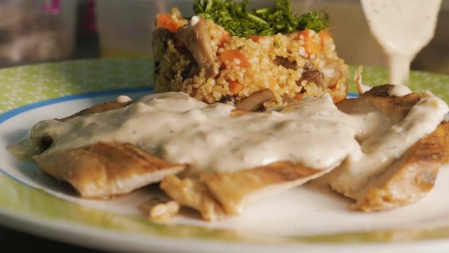 duck breast with quinoa