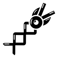 Spring shear icon, simple style.