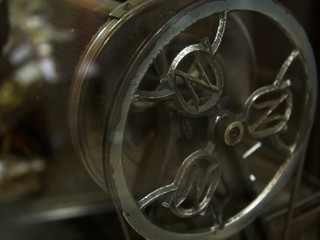Fototapeta na wymiar Antique coffee roasting machine
