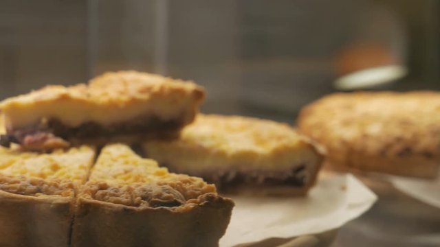 Freshly baked pie. delicious pastries