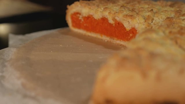 Freshly baked pie. delicious pastries