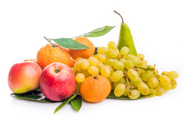 Fresh fruits. exotic fruits isolated on white