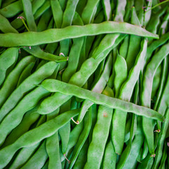 Green beans  background. Vegetable background