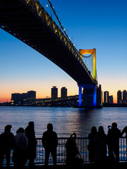 レインボーブリッジ　初日の出