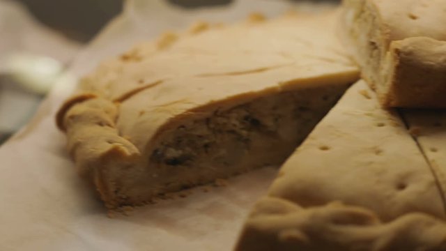 Freshly baked pie. delicious pastries