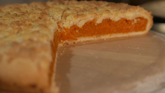 Freshly baked pie. delicious pastries