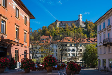 旅、ヨーロッパ、Slovenia,　Ljubljana、リュブリャーナ,Ljubljana grad,...