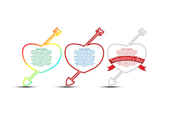 Happy Valentine day festival background. Valentine day vector template background. Vector EPS10