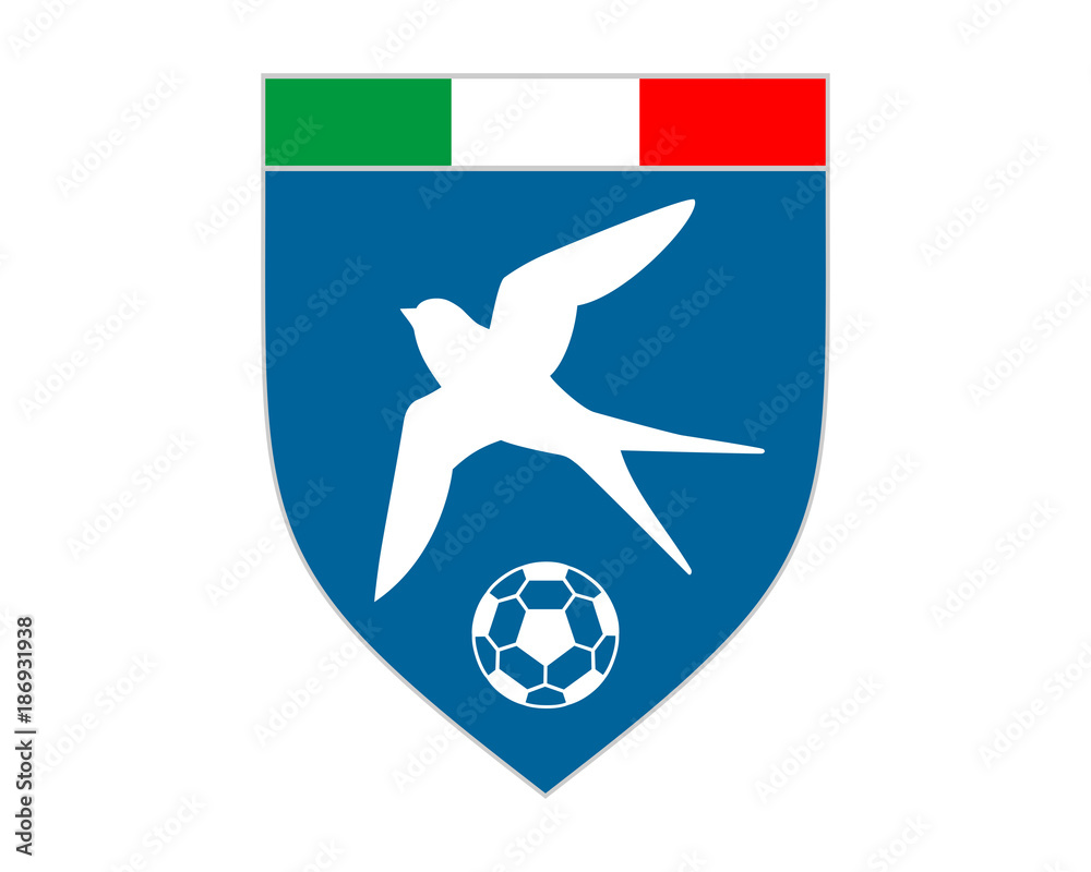 Canvas Prints flying swallow bird soccer emblem image vector
