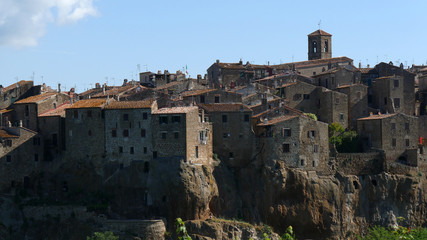 Fototapeta na wymiar Panorama di Pitigliano in Toscana