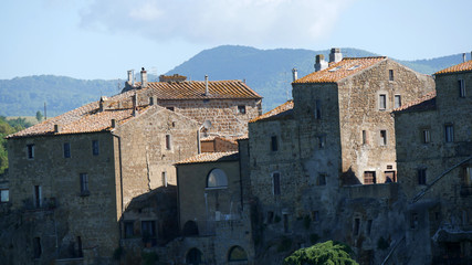 Fototapeta na wymiar Panorama di Pitigliano