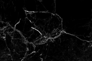 Black marble texture in natural pattern with high resolution for background and design art work. Black stone floor.
