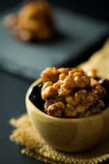 Caramel walnut with dry blueberry and cranberry