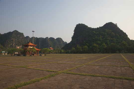 Hoa Lua ancient town in Tam Coc, Vietnam