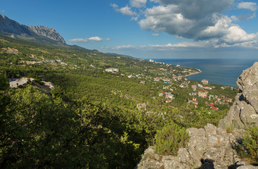 Coast of the Black Sea of Crimean Peninsula