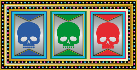 slot machine with skulls