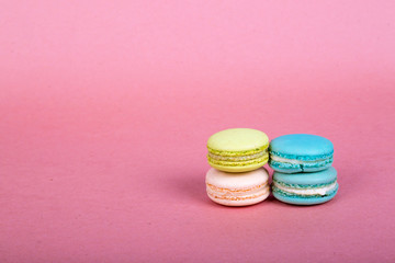 Pink Concept in Colorful Yummy Macarons