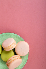 Pink Concept in Colorful Yummy Macarons