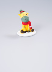 cake decoration or homemade christmas cake decoration on background.