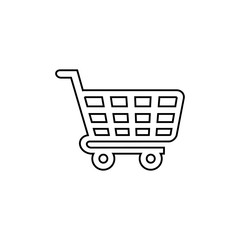 Shopping cart vector icon