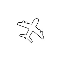 Airplane shape vektor icon