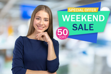 Woman smiling with perfect smile