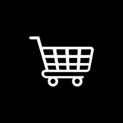 Shopping cart vector icon