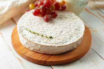cheese on wooden table
