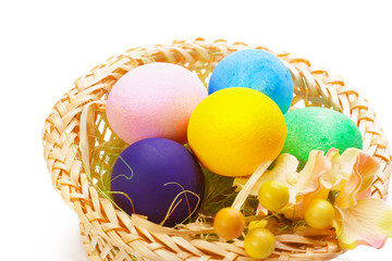 easter colorful eggs