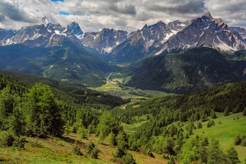 Fototapeta na wymiar Italy Trentino Dolomites bad moos