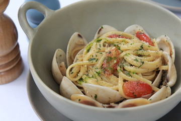 Pasta with seafood