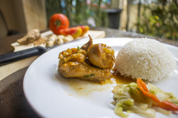 Chicken Soy Sauce with RIce, Chicken Food, Indonesian Food | Asian Food