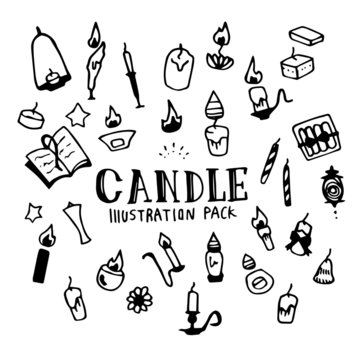 Candle Illustration Pack