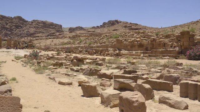 Ruins located in ancient Petra