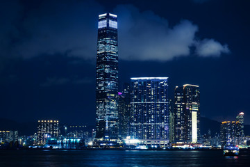 Fototapeta na wymiar Cityscape of Hong Kong at night