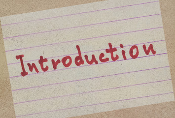Single word Introduction