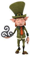Fun leprechaun - 3D Illustration