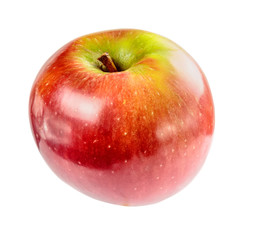 Fototapeta na wymiar beautiful ripe juicy Apple on a white background