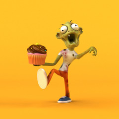 Fun zombie - 3D Illustration