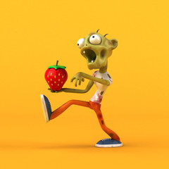 Fun zombie - 3D Illustration