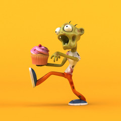 Fun zombie - 3D Illustration