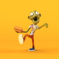 Fun zombie - 3D Illustration