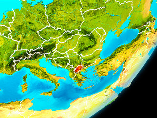 Orbit view of Macedonia