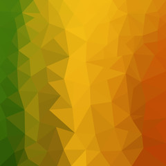 green,yellow ,orange ,poly background. summer triangular background. Geometric background in Origami style with gradient.