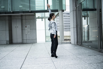 A dancer is crazy and practicing dancing