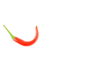 fresh thai chili pepper isolated on a white background food background texture