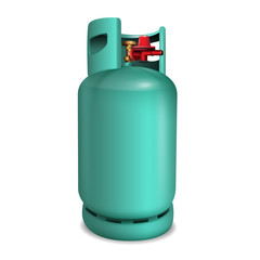 Gas tank LPG Used for cooking and various industries. vector realistic file.