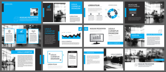 Blue and white element for slide infographic on background. Presentation template. Use for business annual report, flyer, corporate marketing, leaflet, advertising, brochure, modern style.