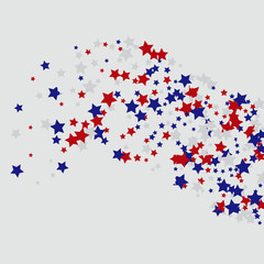 Stars confetti background. Celebration confetti decoration. Rich VIP premium design