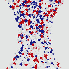 Stars confetti background. Celebration confetti decoration. Rich VIP premium design